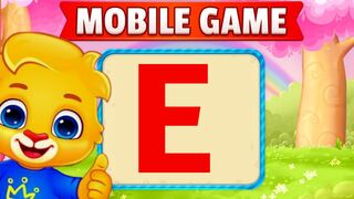 E alphabet letter in English alphabet  kids videosletters to write and training tracing letters