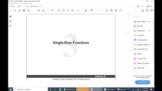SQL Single Row Functions CH-3 Lecture-1