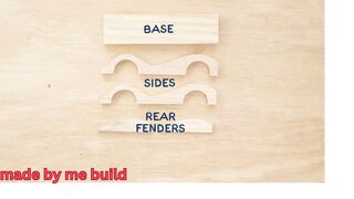 made by me build & paint your own wooden cars