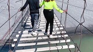 Dangerous suspension Bridge