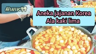 Aneka jajanan Korea ala kaki lima, jajanan kekinian ala kaki lima