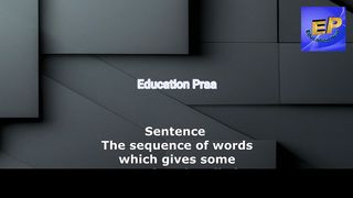 Sentence | English Praa | Education Praa