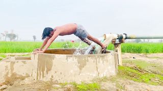 Desi boy village swimming 49