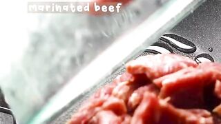Beef stir fry with black pepper