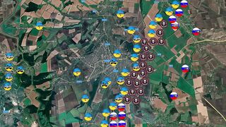Оборона Бахмута на карте, Вагнер атакует позиции ВСУ