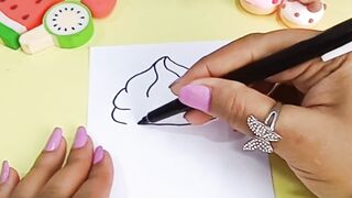 DIY Kawaii Sticker Packet | DIY Homemade Sticker | Cute Easy Drawing | Kawaii Drawing | Easy Homemade Sticker 2