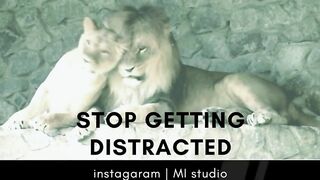 Avoid Distraction coming in your goal.