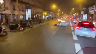feu dans Paris