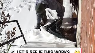 'My husband had a genius idea to keep the steps clear of ice...'