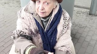 Brilliant shoe repair saves an old woman from the cold.