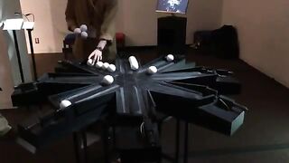 balls to continuously move through it without ever colliding