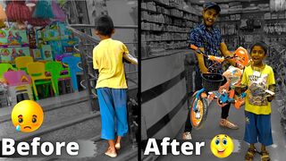 Buying a Poor kid his dream toys  (emotional )