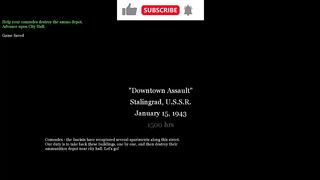 Call of Duty 2 gameplay walkthrough mission "Downtown Assault" | No Commentary