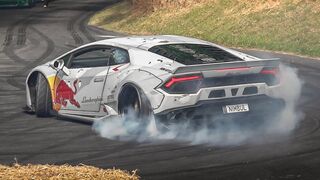 Amazing Car Drifting In The Road Smoke Tyres