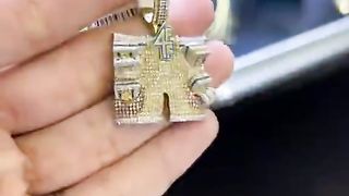 Real Gold & Diamond 4PF Pendant
