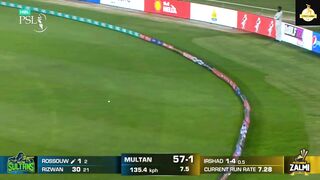 ROSSOUW Knock  Against Peshawer Zalmi #RileeRossouw #HBLPSL8 #criclush #MSvPZ #PZvMS
