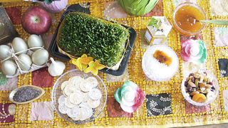 Table Set up with food