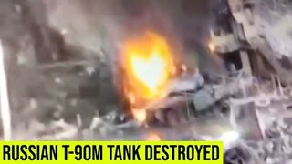 The 14th brigade destroyed the Russian T-90M tank Breakthrough.