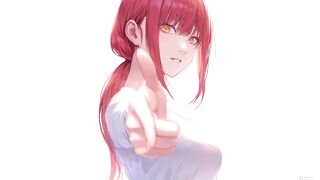 makima bang chainsaw man 4k live wallpaper