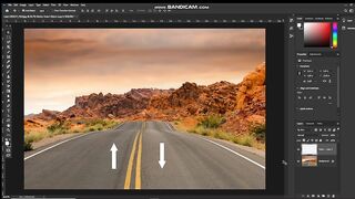 vanishing point  Effects on Road