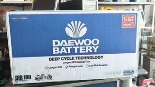 Daewoo DIB 180 Deepcycle Battery Unboxing