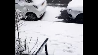 Heavy snow fall after long tim