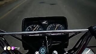 Harvey driving Baki on road.with suitable song.