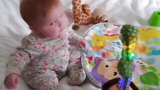 Baby fun with toy