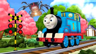 TRAIN Vs THOMAS AND FRIENDS 3D Railroad Crossing Animation