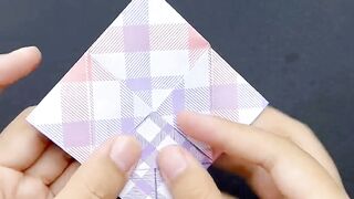 Cute Useful Paper Origami Craft #shorts #origami #gwiyomi #basket #storage