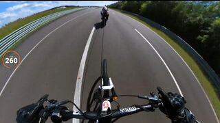 Fastest Towed Bicycle - Guinness World Records. Video 2023