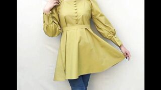 Girls short frocks with jeans