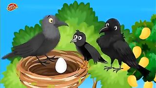 जंगल में बारिश|Chidiya Wali Kahani|Hindi Cartoon|Kauwa Kahani|Birds Cartoon|Tuni Chidiya Stories