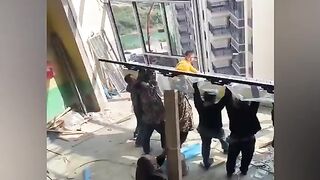 Professional workers working