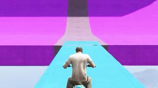 Crazy stunts on Mount Chiliad, Grand Theft Auto V