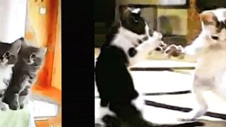 Funny kittens