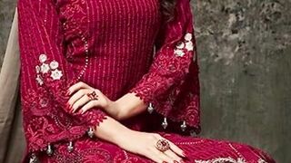 Ziya Indian/Pakistani Ethnic wear Georgette Straight Salwar