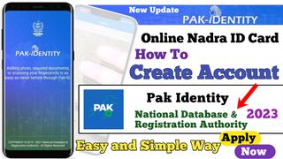 Pak Identity NADRA introduced new Pak ID mobile application #PAK_identity_Account
