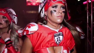 LFL Legend football league GIRLS ATTACK 3 _ hits and fights