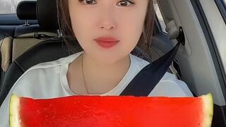 ASMR Chinese girl eating Food|Eating Watermelon|Eating Cocacola Candy|Eating Jelly|Eating Soft Candy|Eating Yums
