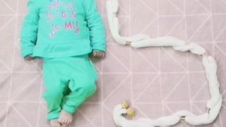 Baby Zallah's fifth month's activities