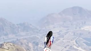 The Most INSANE Stunts On Mount Chiliad - GTA 5  #shorts | TAFFY GAMING