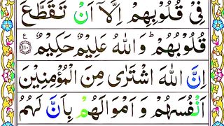 Surah At-Tauba Ayat no 111-129 Pani Patti Tilawat _ Recitation of Holy Quran