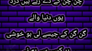 چن چن کے دے رہے ہیں درد یوں دنیا والے گن گن کے جیسے