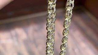 Real Diamond & Solid Gold Chino Link Chain by Ijaz Jewelers