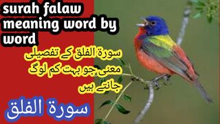 Sorah falaw  l Surah falaw with meanings in Urdu l surah falaw with translation