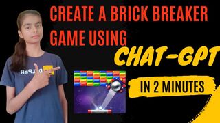 How to create a game using Chat-GPT | In 2 minutes???????? | Chat-GPT | Brick Breaker Game | AI | Hindi