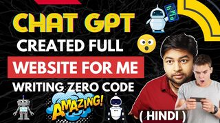 WOW this is amazing | Creating Full Website using CHAT GPT in Hindi