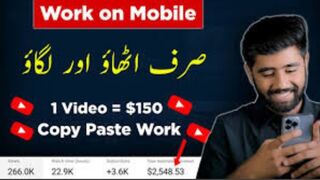 Earn Money from YouTube Automation with Your Mobile - Copy Paste Work 2