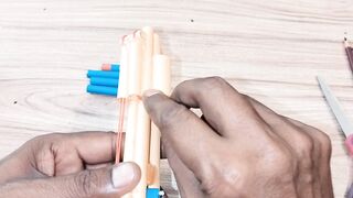 How to make a paper gun with bullets | origami weapon